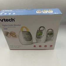 Vtech Digital Audio Monitor With 2 Parent Units And Power Cords