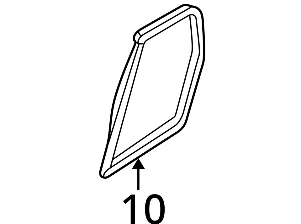 Оригинальное правое заднее вентиляционное стекло со стороны пассажира для Nissan Pathfinder 1996-2000 годов выпуска - Изображение 4 из 4