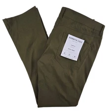 Kenneth Cole Tech Pants Mens 4way Stretch Golf Slim Fit Dark Olive 36x32 NWT