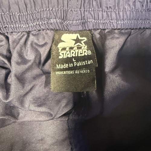 Vintage 90s Starter Notre Dame Fighting Irish Convertible Track Pants Navy L - Picture 3 of 10