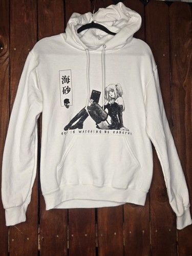 NWOT Misa Amane Death Note Hoodie “God Is Watching. Be Careful” Sz SMALL