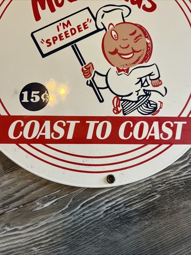 porcelain McDonalds Speedee vintage sign Ronald McDonald Clown - Picture 5 of 10