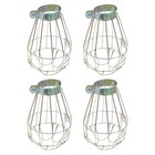 4Pcs Hanging Lamp Cover Vintage Light Cage Bulb Guard for Home Bar