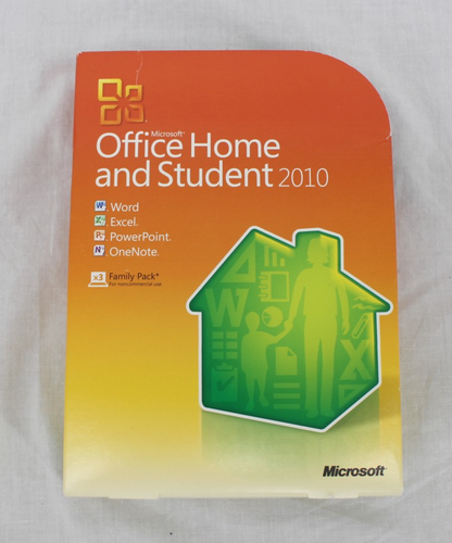 Microsoft Office Home and Student 2010 PC Family Pack DVD Word Excel PowerPoint