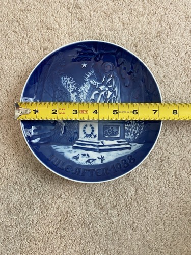 Grande Porcelain Of Copenhagen 1988 JULEN Plate 7.5" Hans C Anderson Flow Blue - Picture 4 of 4