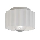 Justice Design Group CER-6183W Radiance 8"W Outdoor Flush Mount - Beige