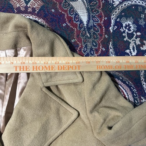 Vintage Saks Fifth Avenue Regency Camel Hair Silk Liner Short Coat Size 20 X 30 - Picture 6 of 11