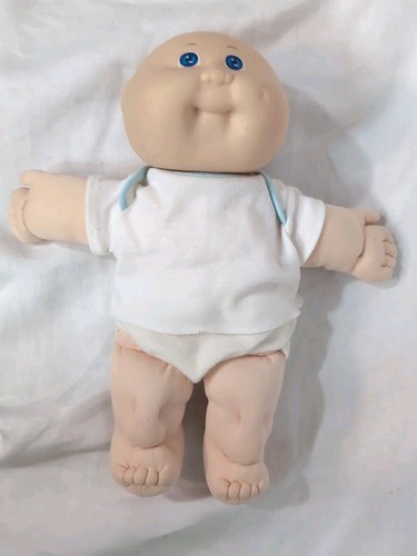 Vintage 1985 Cabbage Patch Kids Preemie 13” Baby Doll Bald Blue Eyes - Picture 3 of 9