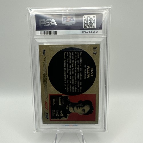 2021 Topps Chrome F 1961 Topps Sports Cars Oscar Piastri #T61OP (RC) PSA 9 MINT - Picture 3 of 4