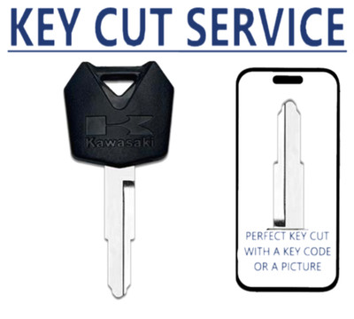 KEY CUT + Key Blank for Kawasaki Ninja ER-6 Z1000 Motorcycle KA31 KA16 KW16C-P