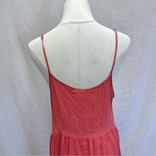 Free People Midi-Schlupfkleid koralle Häkelbesatz Größe Small Landhauskern Small - Bild 8 von 15