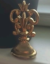 Vintage Brass Ornate Wax Seal Lips Sealed wit...