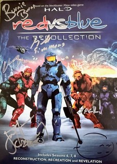 HALO Red vs. Blue:Recollection DVD 2010 4 Disc Set Season 6 7 8 AUTOGRAPHED