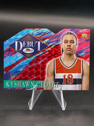 Topps Finest Debut 2024-25 #D-20-Kyshawn George RC (Refractor Geométrico Rojo/10) - Imagen 1 de 6