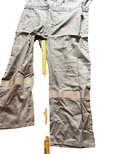 NWT Crude FR Flame Resistant Coveralls Oil Gas Fire Gray Men's 52X30 - Picture 5 of 7