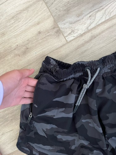 athleta girl bundle of 3 size 12 shorts, black, camo, plum, EUC! - Picture 9 of 16