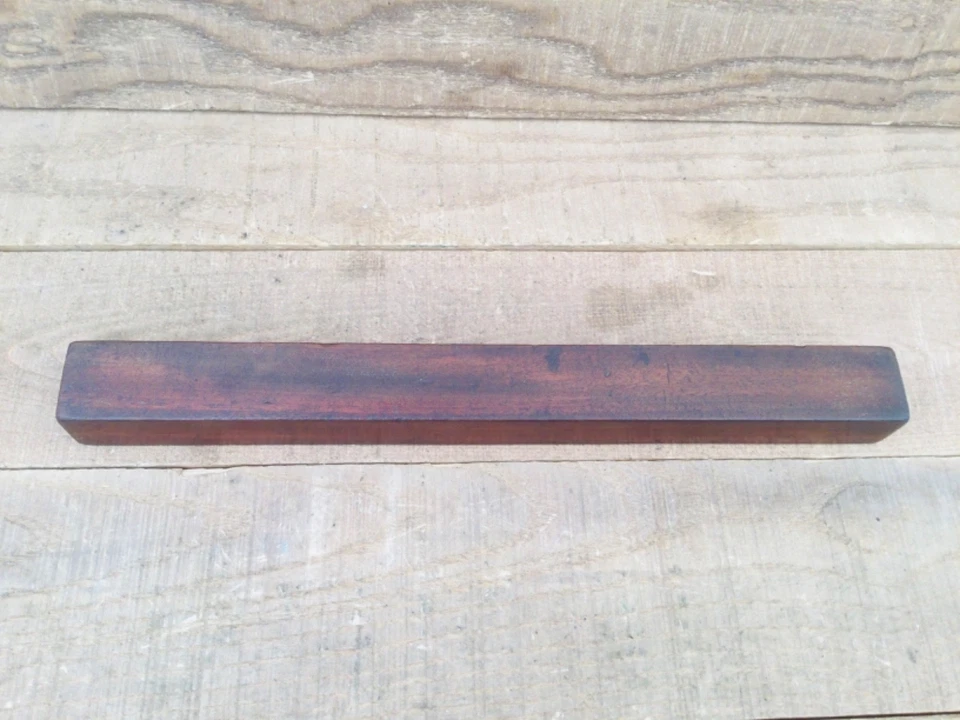 Vintage 12” Mahogany & Brass Plated Clear Bubble Spirit Level - Image 4 of 4