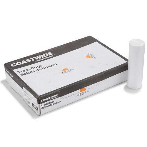 MyOfficeInnovations Trash Bags 30-33 gal 33x40 High Density 12 Mic Natural 10