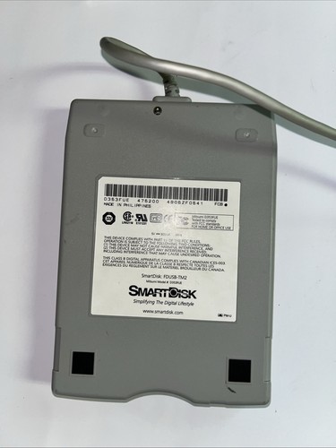 SmartDisk Ativa FDUSB-TM2 USB External 3.5" Floppy Disk Drive FDD - 第 2/4 張圖片