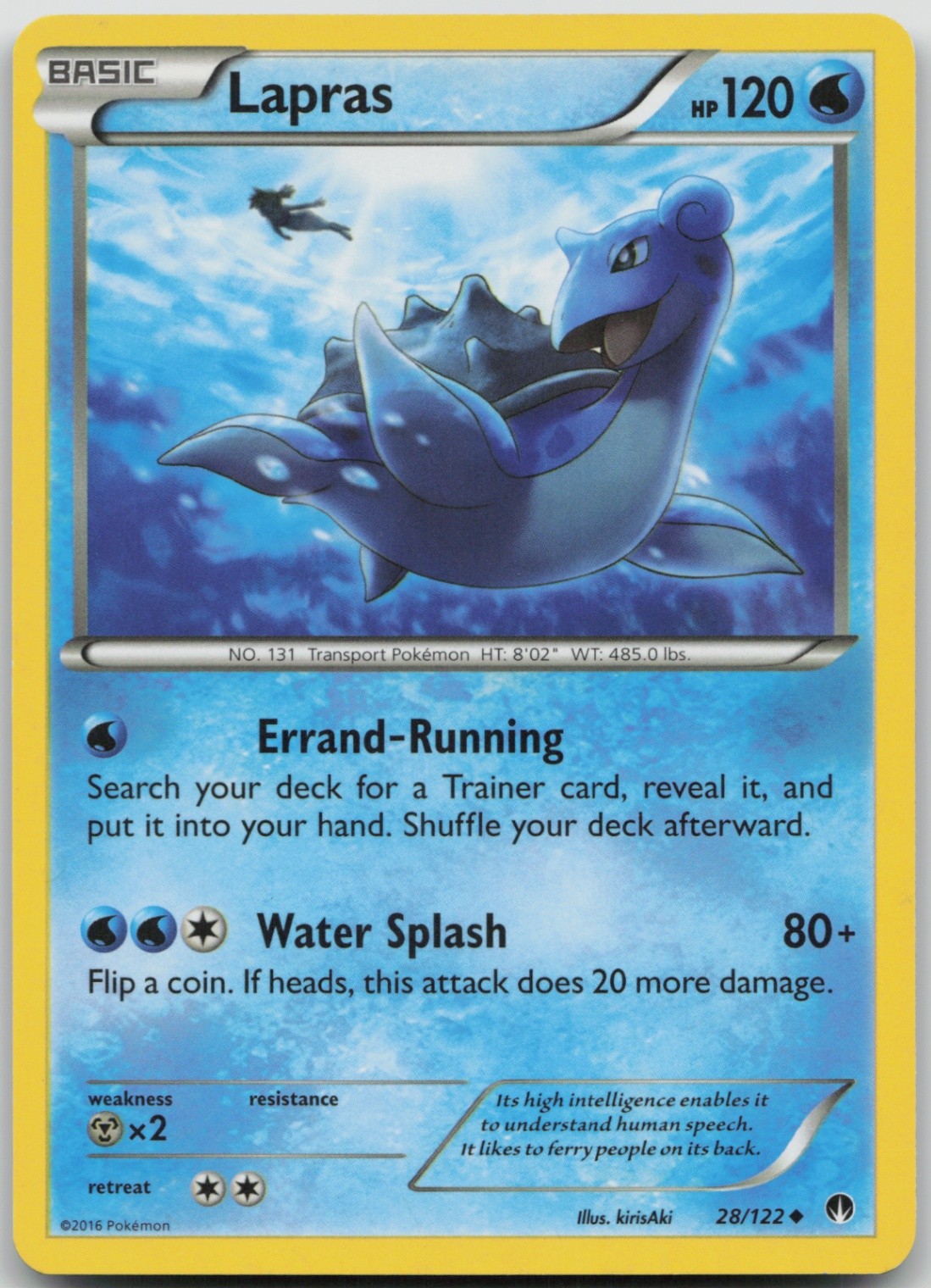 Lapras 28/122 Uncommon XY - BREAKpoint LP Normal