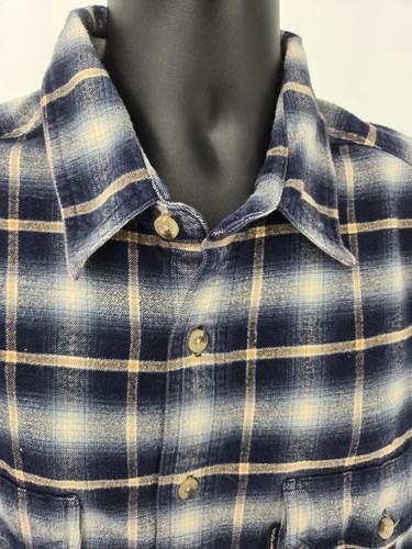 Woolrich Flanellhemd Erwachsene 2XL blau kariert Outdoor Wandern Angeln Herren XXL - Bild 15 von 16