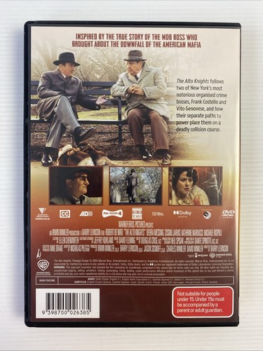 The Alto Knights (DVD , 2025) Robert De Niro - Very Good Condition Region 4 - Picture 2 of 4