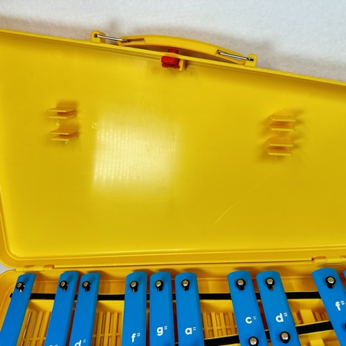 Xilófono colorido de 25 notas de colección con estuche amarillo instrumento musical - Imagen 2 de 23