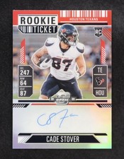 2024 Panini Contenders Optic RPS Auto Cade Stover #130 Silver Prizm (AU, RC)
