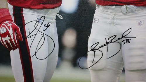 Brian Cushing Brooks Reed Autographed 20x24 Vertical Canvas- JSA W Authenticated - Picture 5 of 7