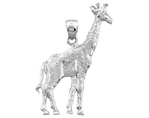 14K Gold 35MM Giraffe Pendant - Picture 5 of 6