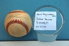 NOMAR GARCIAPARRA BOSTON RED SOX VINTAGE AUTOGRAPHED BASEBALL WITH SHOWCASE