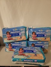 5 Packs Pampers Splashers Swim Diapers Pants 2-3T 13-24lb 12Pack 60 Total