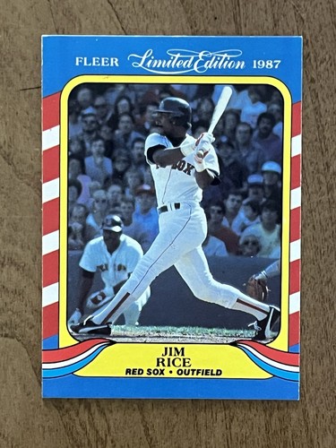 Jim Rice 7 Card Lot Red Sox HOF OF Topps Fleer Donruss Score 1980s EX - Picture 4 of 15