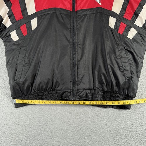 Chaqueta acolchada vintage de los 90 Atlanta Falcons para hombre XL NFL fútbol americano colorblock - Imagen 24 de 24