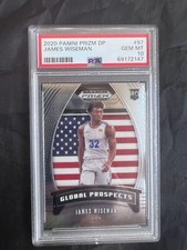 James Wiseman Panini Prism Draft Picks Global Prospects #97 SILVER PRIZIM 10