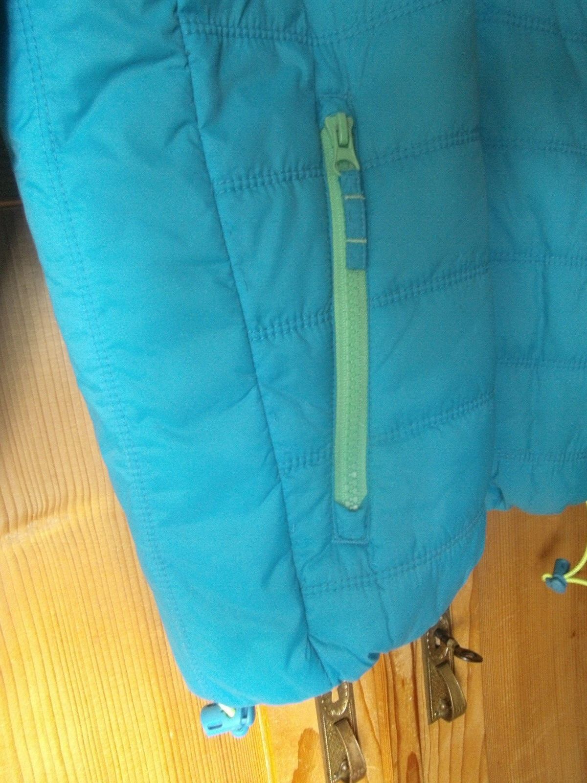 SUPERDRY Damen Jacke S 36 Kapuze Ultra Light Packaway Jacket türkis grün Outdoor