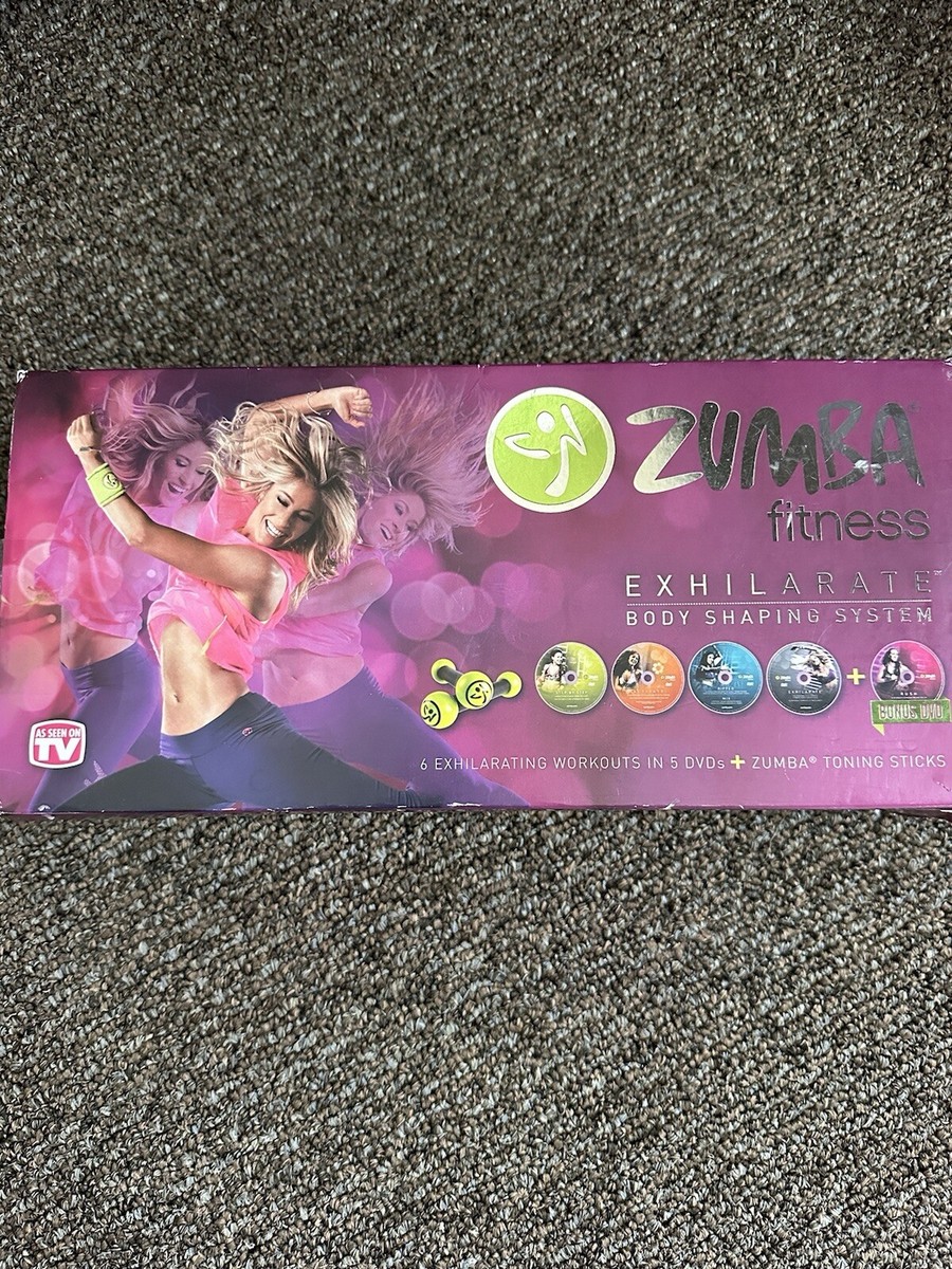Zumba Fitness Exhilarate Body Shaping System 4 DVD Set Toning