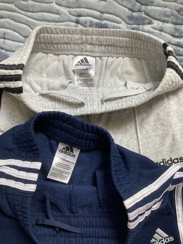 Set of 2 Kids Adidas Jogger Pants Size 10/12 - Picture 2 of 6