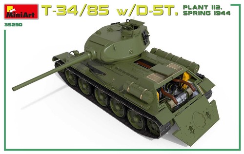 MINIART 35290 - 1:35 T-34/85 w/D-5T Plant 112 spring 1944 w/ interior - Picture 11 of 12