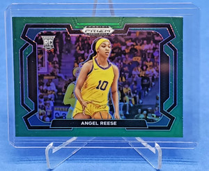 2024 Panini Prizm Draft Picks Angel Reese Rookie Variation Green Prizm RC #38