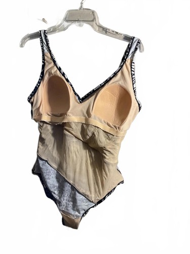 Shore Shapes Slimming Animal Print Swimsuit - Black & White Gray Size 14 - Picture 8 of 13