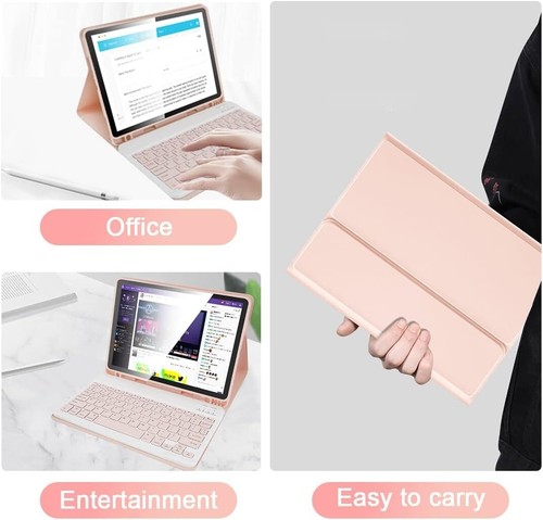 IPad 10.9” & 11” Smart Keyboard Case Bluetooth Keyboard Pad with Pencil Slot - Picture 2 of 12