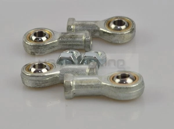 KEEP-RACING Gelenkkopfset Innengewinde M8 (4 Stück, inkl. Muttern), wartungsfrei