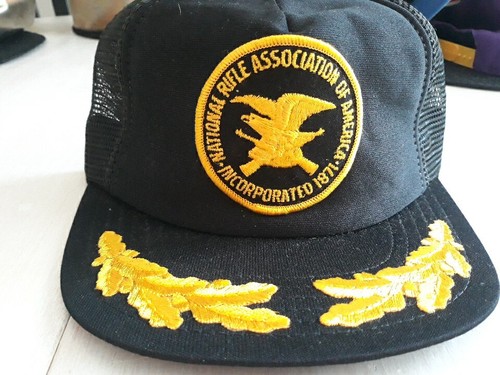 Vintage NRA Snapback Meshback Patch Truckers Hat Scrambled Eggs Gold Leaf - Picture 1 of 10