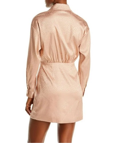 NWT Aqua Womens Satin Animal Print Mini Dress, Sz. XL. MSRP $98. - Picture 2 of 5