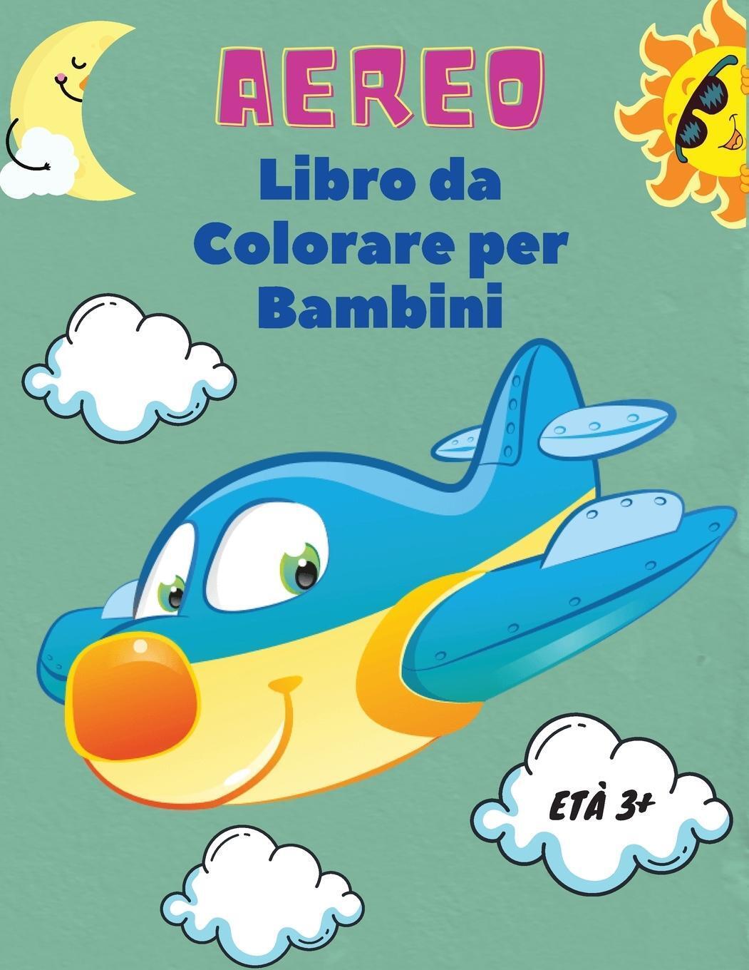 Thumbnail - Federico Bastoni | Aereo Libro Da Colorare Per Bambini Età 3+ |