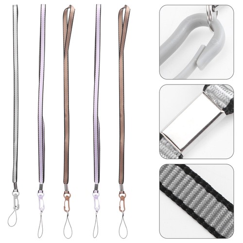 5 Pcs Mobile Phone Chain Key Hanger Men and Women Colored Lanyards Cellphone - 第 1/12 張圖片