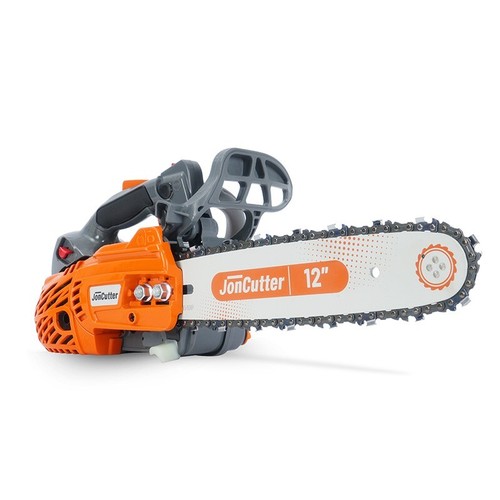 Cabezal eléctrico de motosierra de gasolina JonCutter G2511 de 25 cc con barra y cadena de 12 pulgadas