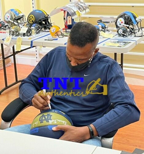 Adrian Dantley Signed & Inscribed Notre Dame Fighting Irish Basketball - Picture 6 of 6