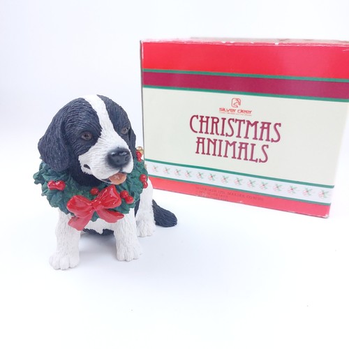 Tom Rubel Ciervo Plata Navidad Perro Estatuilla Coleccionable - Decoración Regalo Navidad 1990 - Imagen 15 de 15